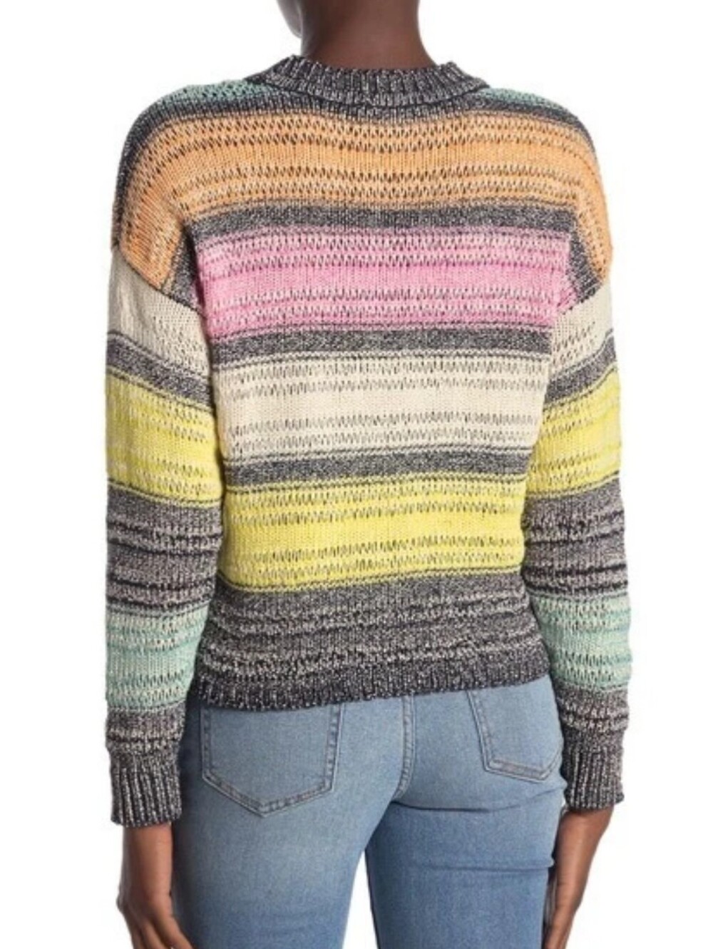 Striped Color Block Sweater - Picture 2 of 7